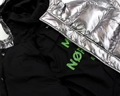 Mads Nørgaard asphalt shiny crinckle vinterjakke Jojina